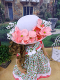 Country Meadow - dress, hat, tights & shoes for Little Darling Doll or 33cm BJD