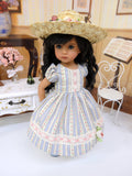 Country Roses - dress, hat, tights & shoes for Little Darling Doll or 33cm BJD