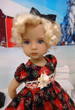 Country Snowflakes - dress, tights & shoes for Little Darling Doll or other 33cm BJD