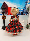 Country Snowflakes - dress, tights & shoes for Little Darling Doll or other 33cm BJD