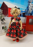 Country Snowflakes - dress, tights & shoes for Little Darling Doll or other 33cm BJD
