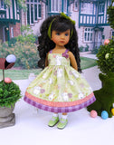 Countryside Bunny - dress, socks & shoes for Little Darling Doll or 33cm BJD