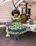 Creekside Meadow - dress, tights & shoes for Little Darling Doll or 33cm BJD
