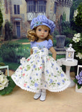 Dainty Wildflowers - dress, hat, socks & shoes for Little Darling Doll or 33cm BJD