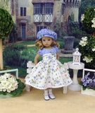 Dainty Wildflowers - dress, hat, socks & shoes for Little Darling Doll or 33cm BJD
