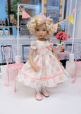 Delicate Flower - dress, tights & shoes for Little Darling Doll or other 33cm BJD
