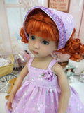 Delicate Posy - dress, kerchief, tights & shoes for Little Darling Doll or 33cm BJD