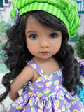Dragonfly Catcher - dress, hat, jacket, tights & shoes for Little Darling Doll or 33cm BJD