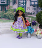 Dragonfly Catcher - dress, hat, jacket, tights & shoes for Little Darling Doll or 33cm BJD