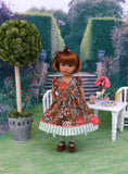Early Autumn - dress, tights & shoes for Little Darling Doll or 33cm BJD