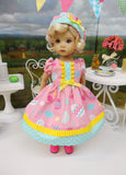 Easter Candy - dress, hat, tights & shoes for Little Darling Doll or 33cm BJD