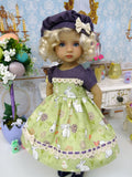 Easter Garden - dress, hat, tights & shoes for Little Darling Doll