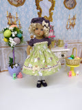 Easter Garden - dress, hat, tights & shoes for Little Darling Doll