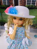 Easter Parade - dress, hat, tights & shoes for Little Darling Doll