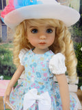 Easter Parade - dress, hat, tights & shoes for Little Darling Doll