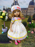 Easter Sweetie - dress, hat, tights & shoes for Little Darling Doll