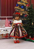 Elegant Holly - dress, socks & shoes for Little Darling Doll or 33cm BJD