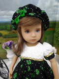 Emerald Isle - dress, hat, tights & shoes for Little Darling Doll or 33cm BJD