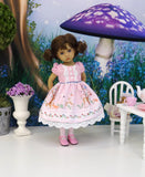 Enchanted Forest - dress, tights & shoes for Little Darling Doll or 33cm BJD
