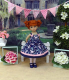 Enchanted Meadow - dress, tights & shoes for Little Darling Doll or 33cm BJD