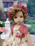 English Countryside - jacket, hat, dress, tights & shoes for Little Darling Doll or 33cm BJD