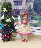 English Countryside - jacket, hat, dress, tights & shoes for Little Darling Doll or 33cm BJD