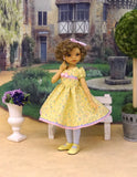 English Garden - dress, tights & shoes for Little Darling Doll or other 33cm BJD