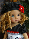Fair Isle Reindeer - dress, hat, tights & shoes for Little Darling Doll or 33cm BJD