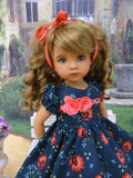 Fall Corsage - dress, tights & shoes for Little Darling Doll or other 33cm BJD