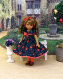 Fall Corsage - dress, tights & shoes for Little Darling Doll or other 33cm BJD