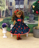 Fall Corsage - dress, tights & shoes for Little Darling Doll or other 33cm BJD