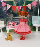 Fall in Love - dress, tights & shoes for Little Darling Doll or 33cm BJD