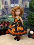 Fall Pumpkins - dress, socks & shoes for Little Darling Doll or 33cm BJD