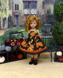 Fall Pumpkins - dress, socks & shoes for Little Darling Doll or 33cm BJD