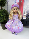 Favorite Storybook - dress, hat, socks & shoes for Little Darling Doll or 33cm BJD