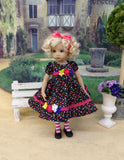 Flirty Floral - dress, tights & shoes for Little Darling Doll or other 33cm BJD