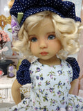 Floral Melody - dress, beret, tights & shoes for Little Darling Doll or other 33cm BJD