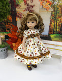 Floral Frenzy - dress, tights & shoes for Little Darling Doll or other 33cm BJD