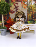 Floral Frenzy - dress, tights & shoes for Little Darling Doll or other 33cm BJD