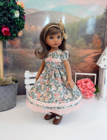 Flower Girl - dress, tights & shoes for Little Darling Doll or other 33cm BJD