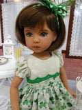Four Leaf Clover - dress, socks & shoes for Little Darling Doll or 33cm BJD
