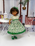 Four Leaf Clover - dress, socks & shoes for Little Darling Doll or 33cm BJD