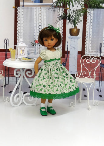Four Leaf Clover - dress, socks & shoes for Little Darling Doll or 33cm BJD