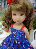 Freedom Stars - dress, socks & shoes for Little Darling Doll or 33cm BJD