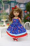 Freedom Stars - dress, socks & shoes for Little Darling Doll or 33cm BJD
