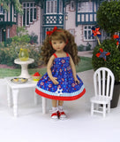 Freedom Stars - dress, socks & shoes for Little Darling Doll or 33cm BJD