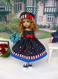 Freedom Stripes - dress, hat, socks & shoes for Little Darling Doll or 33cm BJD