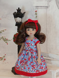 Frosted Berries - dress, tights & shoes for Little Darling Doll or 33cm BJD