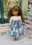 Frosty Snowman - dress, tights & shoes for Little Darling Doll or 33cm BJD