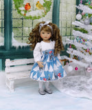 Frosty Snowman - dress, tights & shoes for Little Darling Doll or 33cm BJD